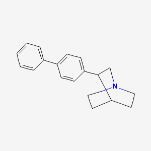 molecular formula C19H21N B10773127 3-(4-Phenylphenyl)-1-azabicyclo[2.2.2]octane 