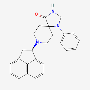 molecular formula C25H25N3O B10773183 8-[(1R)-1,2-dihydroacenaphthylen-1-yl]-1-phenyl-1,3,8-triazaspiro[4.5]decan-4-one 