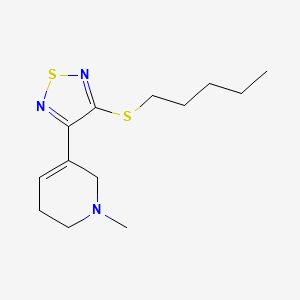 molecular formula C13H21N3S2 B10773350 pentylthio-TZTP 