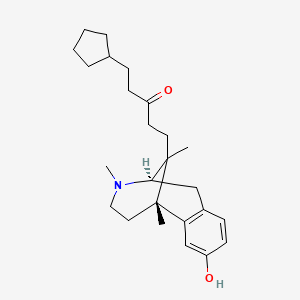 molecular formula C25H37NO2 B10773361 Quadazocine CAS No. 69924-29-4