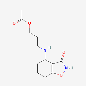 molecular formula C12H18N2O4 B10773451 N-acetyloxyethyl-exo-THPO 