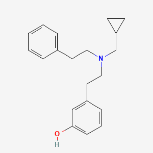 molecular formula C20H25NO B10773461 3-(2-((Cyclopropylmethyl)(phenethyl)amino)ethyl)phenol 