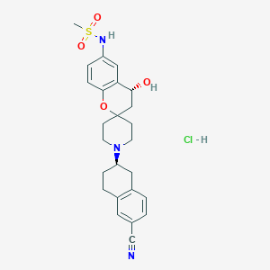 molecular formula C25H30ClN3O4S B10773463 MK-499 hydrochloride, (+)- CAS No. 156619-48-6