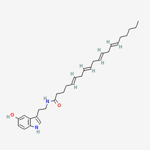 molecular formula C30H42N2O2 B10773490 Arachidonyl serotonin 