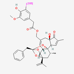 molecular formula C37H39IO9 B10773537 [125I]resiniferatoxin 