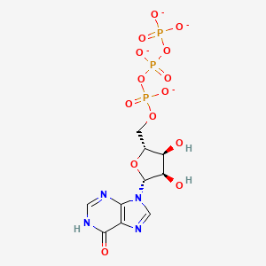 molecular formula C10H11N4O14P3-4 B10773542 ITP tetraanion CAS No. 86527-71-1