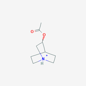 molecular formula C9H16NO2+ B10773696 (-)-Aceclidine 