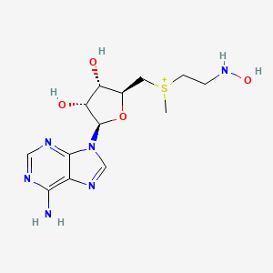 molecular formula C13H21N6O4S+ B10773705 S-(5'-deoxy-5'-adenosyl)-methylthioethyl-hydroxylamine 