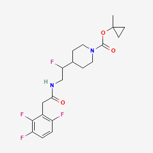 (1-methylcyclopropyl) 4-[1-fluoro-2-[[2-(2,3,6-trifluorophenyl)acetyl]amino]ethyl]piperidine-1-carboxylate