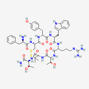 H-D-Phe-Cys(1)-DL-Tyr-D-Trp-DL-Arg-DL-Thr-DL-Pen(1)-Thr-NH2