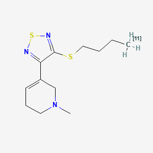 molecular formula C12H19N3S2 B10773794 [11C]butylthio-TZTP 