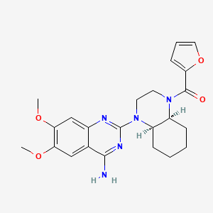 molecular formula C23H27N5O4 B10773945 Cyclazosin CAS No. 210542-51-1