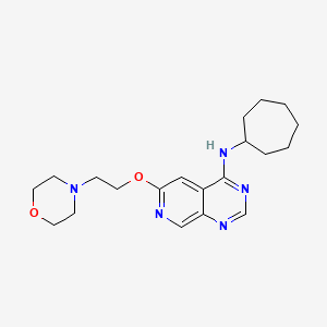 N-cycloheptyl-6-(2-morpholinoethoxy)pyrido[3,4-d]pyrimidin-4-amine