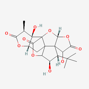 (3R,6R,8S,9R,13S,16S,17R)-8-tert-butyl-6,9,17-trihydroxy-16-methyl-2,4,14,19-tetraoxahexacyclo[8.7.2.01,11.03,7.07,11.013,17]nonadecane-5,15,18-trione