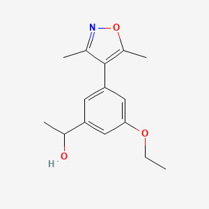 1-[3-(Dimethyl-1,2-oxazol-4-yl)-5-ethoxyphenyl]ethan-1-ol