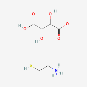 (Mercaptoethyl)ammonium hydrogen tartrate