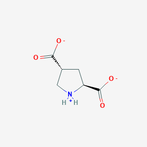 molecular formula C6H8NO4- B10774308 L-trans-2,4-pyrolidine dicarboxylate 