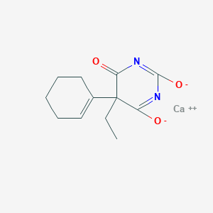 molecular formula C12H14CaN2O3 B10774319 Barbituric acid, 5-(1-cyclohexen-1-yl)-5-ethyl-, calcium salt CAS No. 5897-20-1