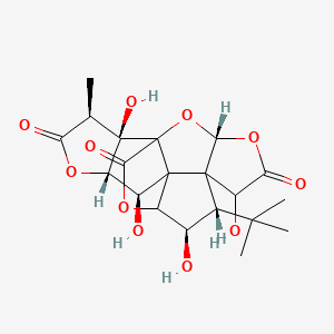 (3R,6R,8S,9R,12R,13S,16S,17R)-8-tert-butyl-6,9,12,17-tetrahydroxy-16-methyl-2,4,14,19-tetraoxahexacyclo[8.7.2.01,11.03,7.07,11.013,17]nonadecane-5,15,18-trione