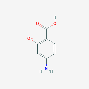 molecular formula C7H6NO3- B10774363 4-Amino-2-hydroxybenzoate CAS No. 769-50-6