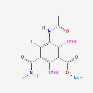 molecular formula C11H8I3N2NaO4 B10774375 Iothalamate sodium I 125 