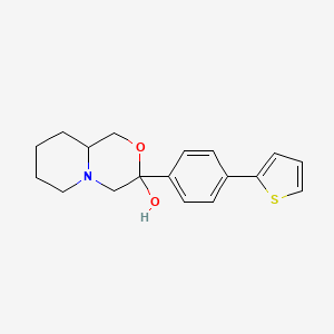 3-[4-(Thiophen-2-yl)phenyl]-octahydropyrido[2,1-c]morpholin-3-ol