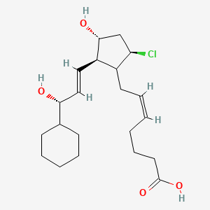 (Z)-7-[(2R,3R,5R)-5-chloro-2-[(E,3S)-3-cyclohexyl-3-hydroxyprop-1-enyl]-3-hydroxycyclopentyl]hept-5-enoic acid