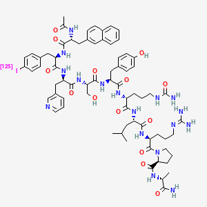 molecular formula C70H92IN17O14 B10774430 [125I]cetrorelix 