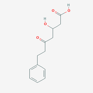 molecular formula C13H16O4 B10774441 3-hydroxy-5-oxo-7-phenylheptanoic acid 