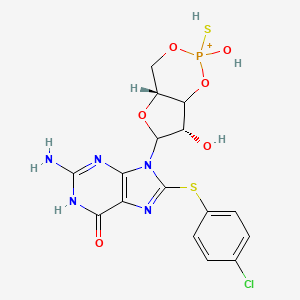 molecular formula C16H16ClN5O6PS2+ B10774502 Rp-8-CPT-cGMPS 