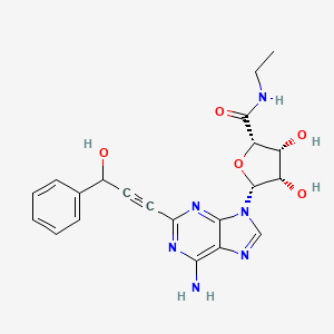 molecular formula C21H22N6O5 B10774565 (R,S)-Phpneca 