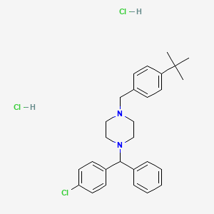 molecular formula C28H35Cl3N2 B10774639 Buclizine Hydrochloride CAS No. 163837-35-2