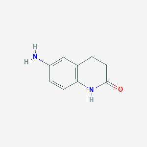 B107747 6-amino-3,4-dihydroquinolin-2(1H)-one CAS No. 22246-13-5