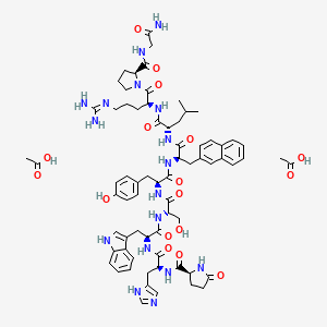 Pyr-His-Trp-Ser-Tyr-D-2-Nal-Leu-Arg-Pro-Gly-NH2 2AcOH