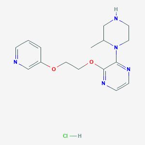 2-(2-methylpiperazin-1-yl)-3-(2-pyridin-3-yloxyethoxy)pyrazine;hydrochloride