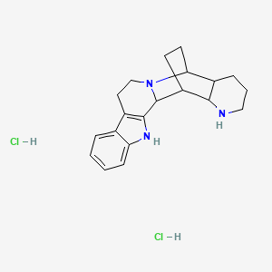 molecular formula C20H27Cl2N3 B10774847 Nitrarine dihydrochloride 