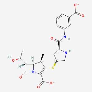 (4R,5S,6S)-3-[(3S,5S)-5-[(3-carboxylatophenyl)carbamoyl]pyrrolidin-3-yl]sulfanyl-6-[(1R)-1-hydroxyethyl]-4-methyl-7-oxo-1-azabicyclo[3.2.0]hept-2-ene-2-carboxylate