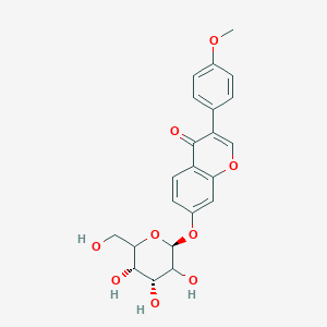 3-(4-Methoxyphenyl)-7-[(2S,4R,5S)-3,4,5-trihydroxy-6-(hydroxymethyl)oxan-2-yl]oxychromen-4-one