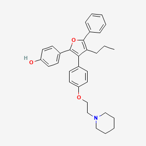 molecular formula C32H35NO3 B10774914 Furan propyl antagonist 