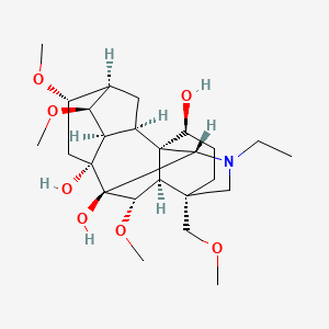 (1S,2R,3R,4S,5R,6S,8R,9S,10S,13S,16S,17R,18S)-11-ethyl-4,6,18-trimethoxy-13-(methoxymethyl)-11-azahexacyclo[7.7.2.12,5.01,10.03,8.013,17]nonadecane-8,9,16-triol