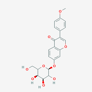 3-(4-methoxyphenyl)-7-[(2S,4S,5R)-3,4,5-trihydroxy-6-(hydroxymethyl)oxan-2-yl]oxychromen-4-one