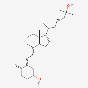 3-[2-[1-(6-hydroxy-6-methylhept-4-en-2-yl)-7a-methyl-3a,5,6,7-tetrahydro-3H-inden-4-ylidene]ethylidene]-4-methylidenecyclohexan-1-ol