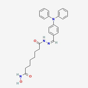 N'-hydroxy-N-[(Z)-[4-(N-phenylanilino)phenyl]methylideneamino]octanediamide