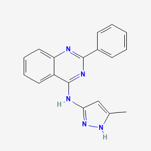 N-(5-methyl-1H-pyrazol-3-yl)-2-phenylquinazolin-4-amine