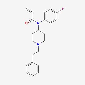 molecular formula C22H25FN2O B10774996 Para-fluoro acrylfentanyl CAS No. 2306823-27-6