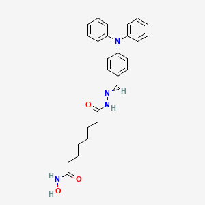 N'-hydroxy-N-[[4-(N-phenylanilino)phenyl]methylideneamino]octanediamide