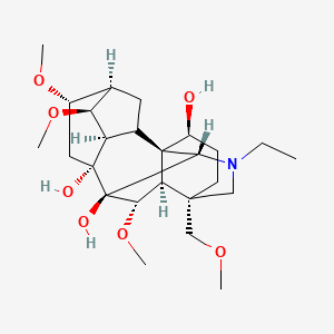 (1S,3R,4S,5R,6S,8R,9S,10S,13S,16S,17R,18S)-11-ethyl-4,6,18-trimethoxy-13-(methoxymethyl)-11-azahexacyclo[7.7.2.12,5.01,10.03,8.013,17]nonadecane-8,9,16-triol