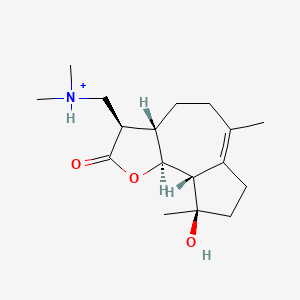 molecular formula C17H28NO3+ B10775126 Dimethylaminomicheliolide CAS No. 1403357-81-2