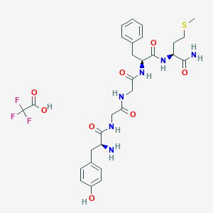 molecular formula C29H37F3N6O8S B10775154 [Met5]-Enkephalin, amide TFA 