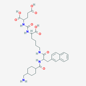 molecular formula C33H45N5O9 B10775217 PSMA-617 Linker 